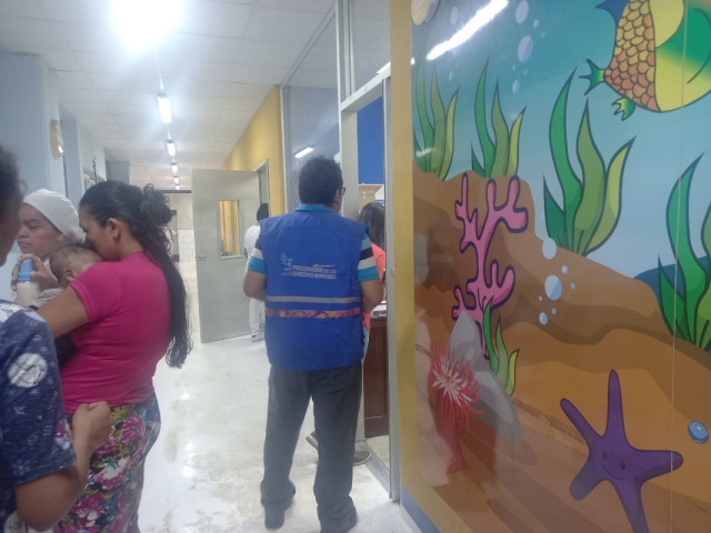PDH verifica situación de niña en Hospital Nacional de Escuintla