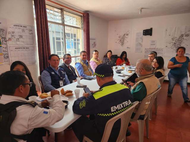 Institución del PDH participa en reunión de mesa técnica de seguridad en Mixco
