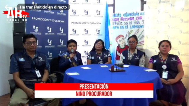 Institución del PDH da a conocer programas educativos que se realizan en Santiago Atitlán