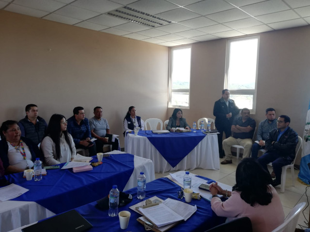 Institución del PDH participa en presentación de integrantes de Comusan en Fraijanes